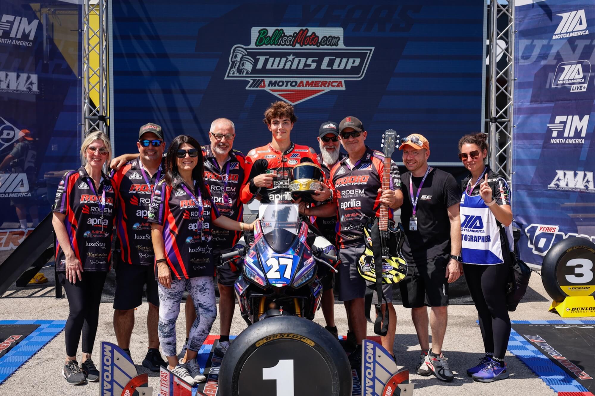 L’APRILIA RS 660 CONQUISTA L’AMERICA: ALESSANDRO DI MARIO È IL CAMPIONE DELLA CLASSE TWINS CUP IN MOTOAMERICA 2024